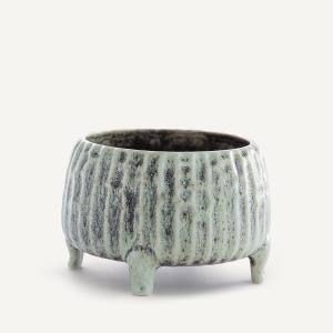 Jardinera de cerámica, Al. 12,5 cm, Zira