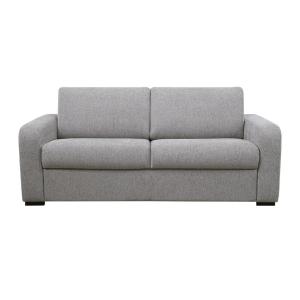 Sofá cama de 4 plazas de tela tipo italiano gris BEVIS - Co…