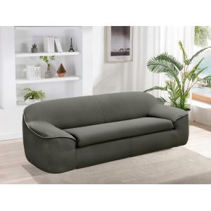 Sofá cama de 3 plazas de tela tipo italiano verde oscuro AL…
