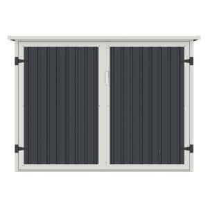 Caseta para bicicletas de acero galvanizado gris antracita…