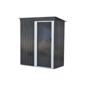 Caseta de jardín de acero galvanizado gris BIRON - 1.1m²