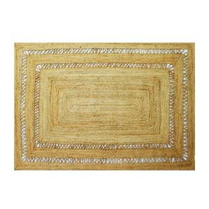 Alfombra trenzada de yute 100% - 200 x 290 cm - Natural - J…