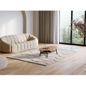 Alfombra de pelo en relieve - 200 x 290 cm - Beige - ARENSO