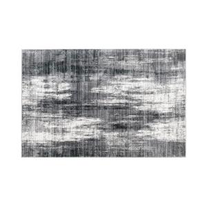 Alfombra con efecto usado BLURRY - 200 x 290 cm - gris