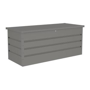 Arcón de jardín de acero galvanizado gris - 750L - TOMASO