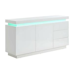 Aparador EMERSON II - LEDs - 2 puertas y 3 cajones - MDF la…