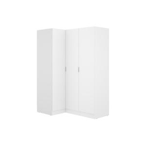 Armario de esquina 3 puertas - Ancho 132 cm - Blanco - LIST…