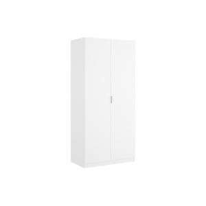 Armario de 2 puertas - Ancho 81 cm - Blanco - LISTOWEL