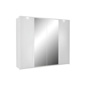 Armario 2 puertas - Con espejo y LEDs - 255  cm - Blanco -…