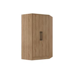 Armario esquinero de 2 puertas - L101 cm - Color: natural -…