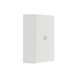 Armario esquinero de 2 puertas - L117 cm - Blanco - BELOMY