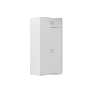 Armario de esquina 2 puertas - L117 cm - Blanco - BELOMY