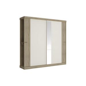 Armario 2 puertas correderas - Con espejo - - Largo 231 cm…