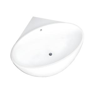 Bañera esquinera - 197 L - 127 x 127 x 58 cm - Blanco - Acr…