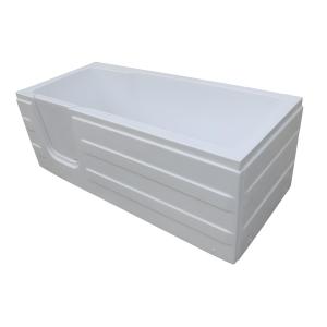 Bañera rinconera con puerta SERVEE - 235L - 170x76x62 cm -…