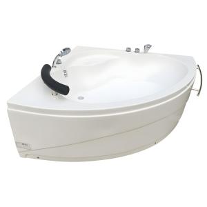 Bañera rinconera con grifo NAVONA - 263L - 135 x 135 x Alto…