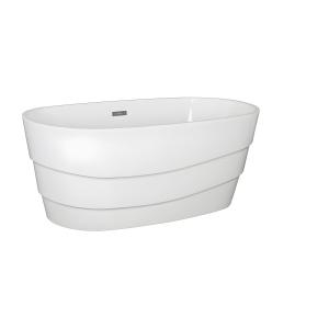 Bañera exenta - 200L - 150 x 72 x 58 cm - Blanco - Acrílico…
