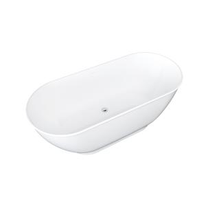 Bañera exenta ovalada - 240 L - 170 x 75 x 60 cm - Blanco -…