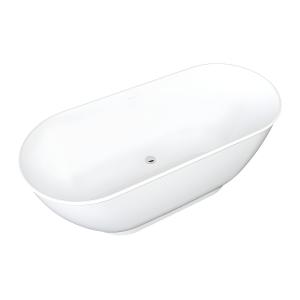Bañera exenta ovalada - 210L - 150 x 74 x 57 cm - Blanco -…