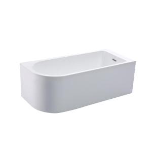 Bañera esquinera - 201L - 150 x 75 x 58 cm - blanco - Ángul…