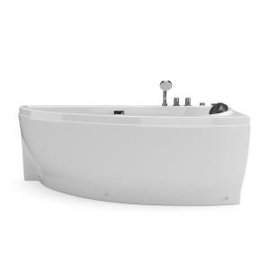 Bañera de hidromasaje asimétrica blanco - 1 plaza - 160 x 7…