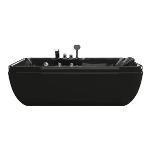 Bañera de hidromasaje negro - 1 plaza - 140L - 150 x 75 x 5…