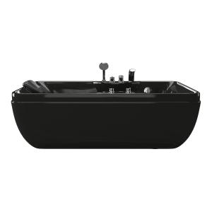 Bañera de hidromasaje negra - 1 plaza - 140L - 150 x 75 x 5…