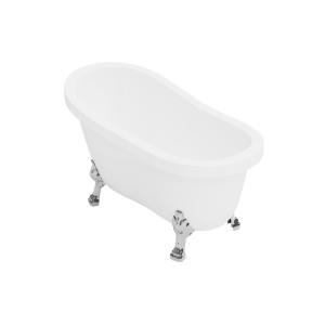 Bañera exenta retro con patas de león plateadas - 171 L - 1…