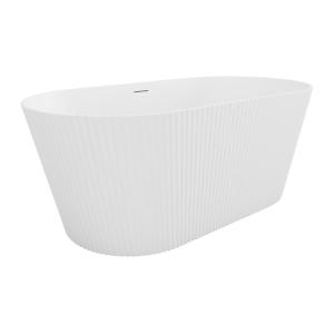 Bañera exenta - 255 L - 149 x 73 x 58 cm - Blanco mate - Ac…