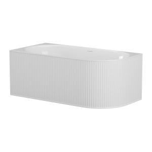 Bañera de esquina - 240L - 170 x 80 x 60 cm - Blanco mate -…