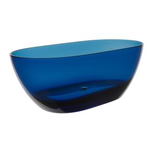 Bañera de pie transparente - 292L - 160 x 72 x 56 cm - Azul…