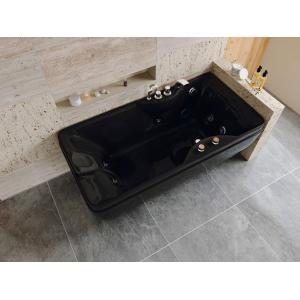 Bañera de hidromasaje negra - 1 plaza - 140L - 150 x 75 x 5…