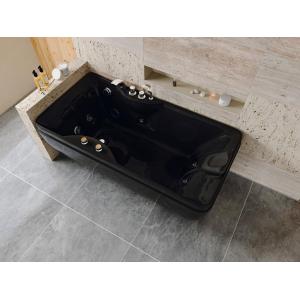 Bañera de hidromasaje negro - 1 plaza - 140L - 150 x 75 x 5…