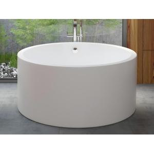 Bañera exenta redonda - 165 L - 130 x 130 x 58 cm - Blanco…