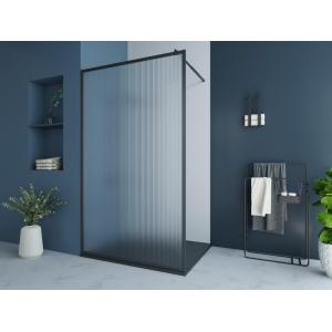 Mampara de ducha italiana con cristal texturado - 120x200 c…