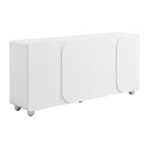 Aparador con 4 puertas de MDF - Blanco - YELDINIA