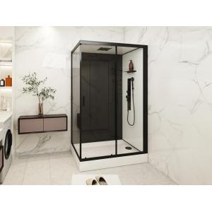 Cabina de ducha hidromasaje - Instalación reversible - Anch…