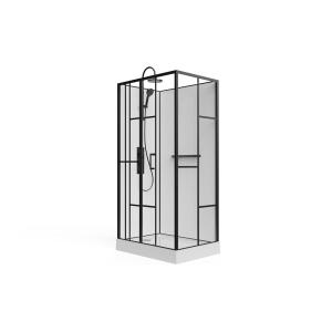 Cabina de ducha rectangular serigrafiada - Instalación reve…