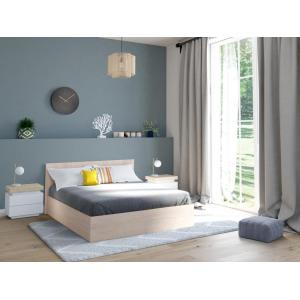 Cama con canapé abatible  - 140x190 cm - Color natural - EL…