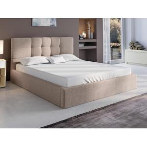 Cama arcón 140 x 190 - Tela - Beige - ELIAVA de Pascal Mora…