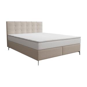 Conjunto completo boxspring cabecero capitoné   somier   co…