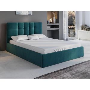 Canapé abatible 140 x 190 cm - Tela - Verde azulado - ELIAV…