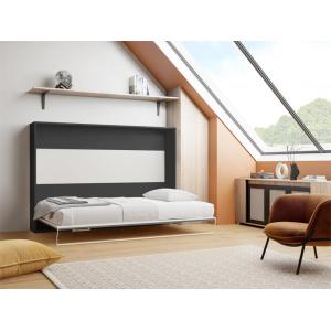 Cama abatible 140 x 200 cm - Apertura horizontal manual - A…