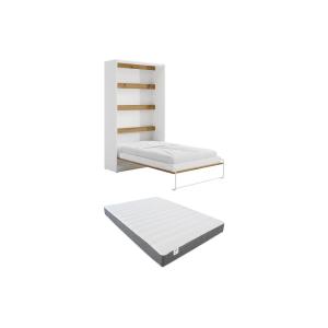 Cama abatible 120 x 200 cm - Apertura vertical manual - Con…