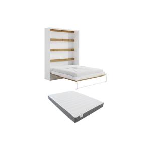 Cama abatible 160 x 200 cm - Apertura vertical manual - Con…