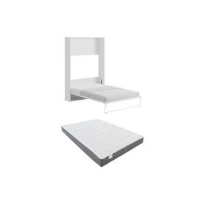 Cama abatible vertical 140 x 200 cm - Apertura manual - Bla…