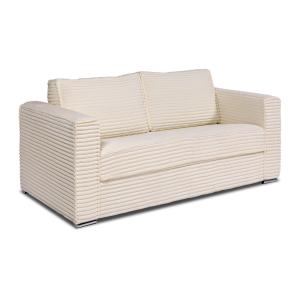 Sofá cama de 3 plazas de apertura rápida de pana color beig…