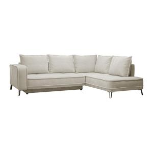 Sofá rinconera derecho de tela beige BALCORIA de Maison Cép…