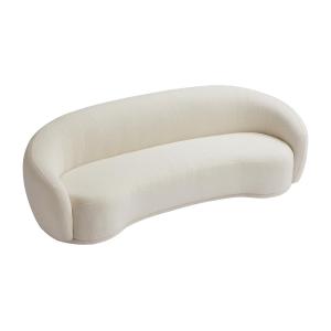 Sofá de 3 plazas de tela de rizo beige BOVANA de Pascal Mor…