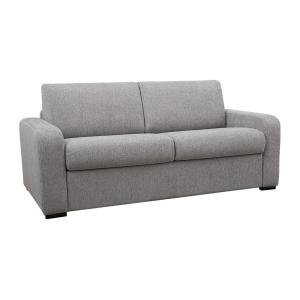 Sofá cama de 3 plazas de tela tipo italiano gris BEVIS - Co…